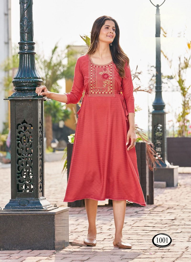 Butter Scotch Midi By Blue Hills Designer Kurtis Catalog
